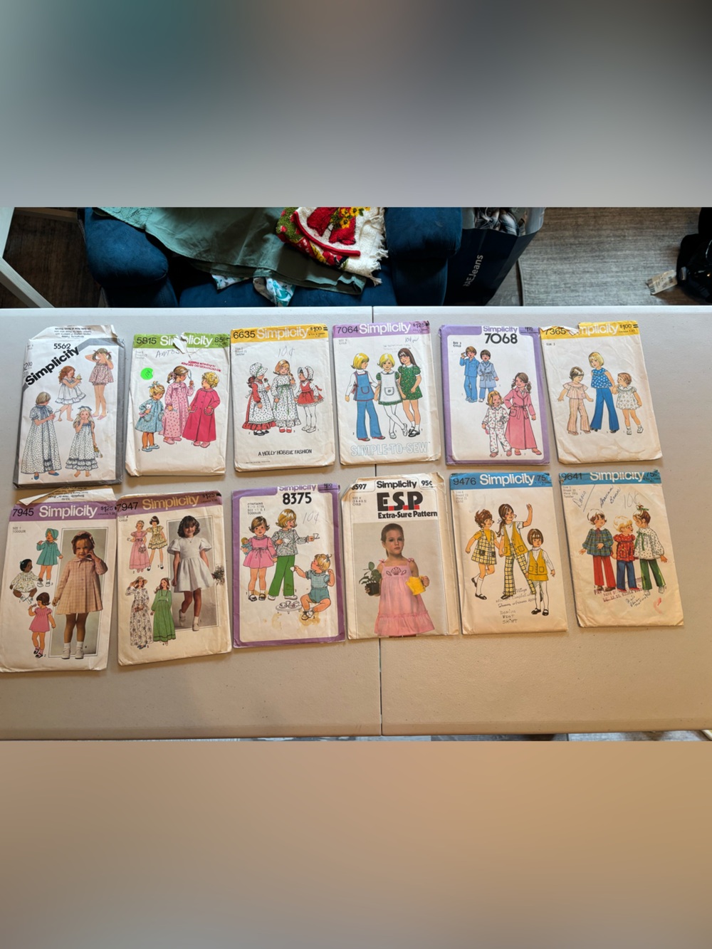 Simplicity Vintage Kids Sewing Pattern Lot/12
#12